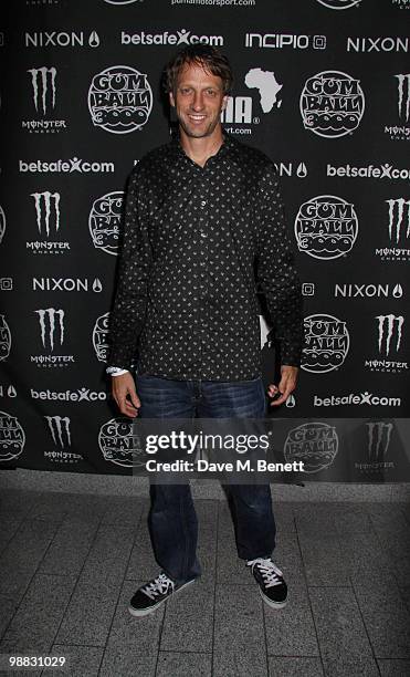 Tony Hawk attends the launch party for The Gumball 300 Rally on April 30, 2010 in London, England.