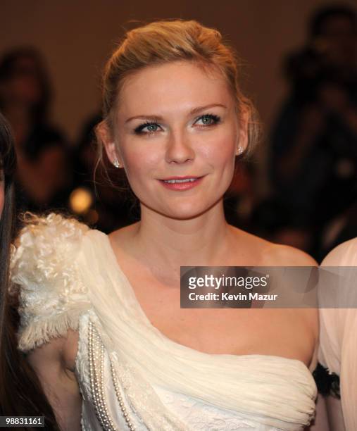 Kirsten Dunst attends the Costume Institute Gala Benefit to celebrate the opening of the "American Woman: Fashioning a National Identity" exhibition...