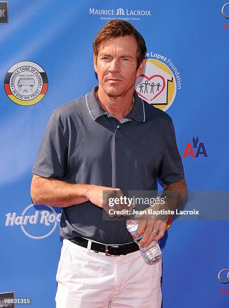 Dennis Quaid attends the 3rd Annual George Lopez Golf Classic at Lakeside Golf Club on May 3, 2010 in Toluca Lake, California.