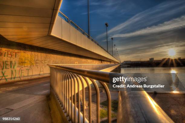 bridge in vienna - shot 3 - burgstaller stock-fotos und bilder