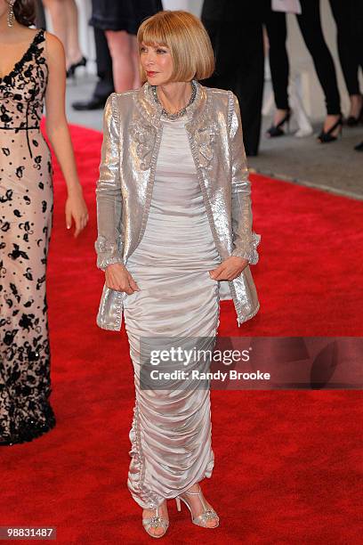 Anna Wintour attends the Costume Institute Gala Benefit to celebrate the opening of the "American Woman: Fashioning a National Identity" exhibition...