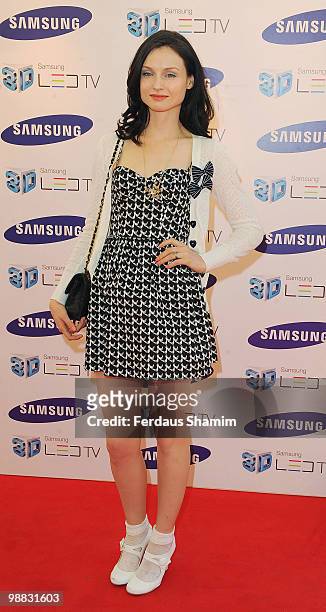 Sophie Ellis Bextor attends the launch party for Samsung 3D Television at Saatchi Gallery on April 27, 2010 in London, England.