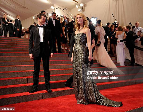 Actors Hugh Dancy and Claire Danes attends the Metropolitan Museum of Art's 2010 Costume Institute Ball at The Metropolitan Museum of Art on May 3,...