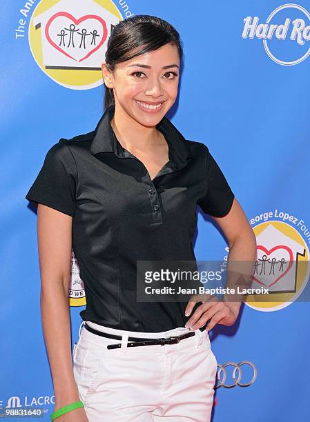Aimee Garcia attends the 3rd Annual George Lopez Golf Classic at Lakeside Golf Club on May 3, 2010 in Toluca Lake, California.