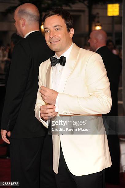 Jimmy Fallon attends the Costume Institute Gala Benefit to celebrate the opening of the "American Woman: Fashioning a National Identity" exhibition...