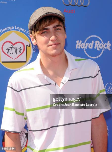 Kendall Schmidt attends the 3rd Annual George Lopez Golf Classic at Lakeside Golf Club on May 3, 2010 in Toluca Lake, California.
