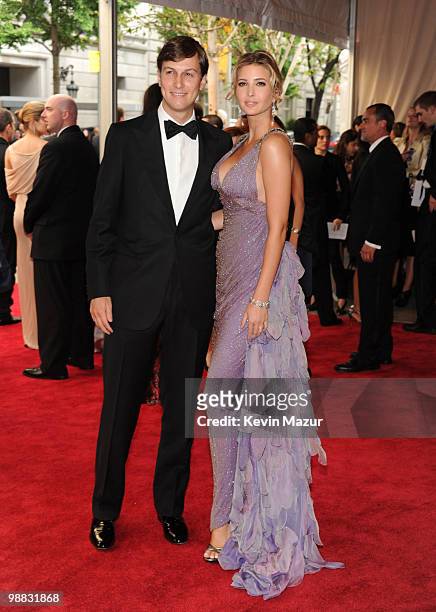 Jared Kushner and Ivanka Trump attends the Costume Institute Gala Benefit to celebrate the opening of the "American Woman: Fashioning a National...