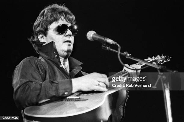 Steve Miller performs live on stage at Ahoy in Rotterdam, Netherlands on August 02 1982