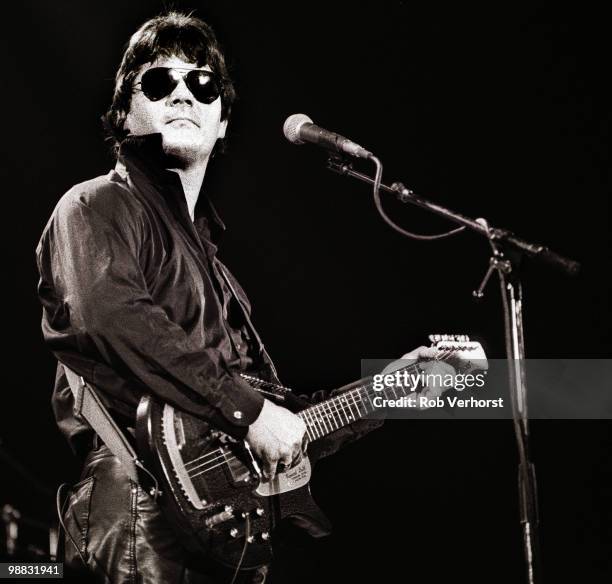 Steve Miller performs live on stage at Ahoy in Rotterdam, Netherlands on August 02 1982