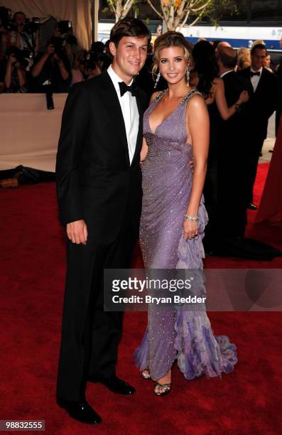 Jared Kushner and Ivanka Trump attend the Metropolitan Museum of Art's 2010 Costume Institute Ball at The Metropolitan Museum of Art on May 3, 2010...