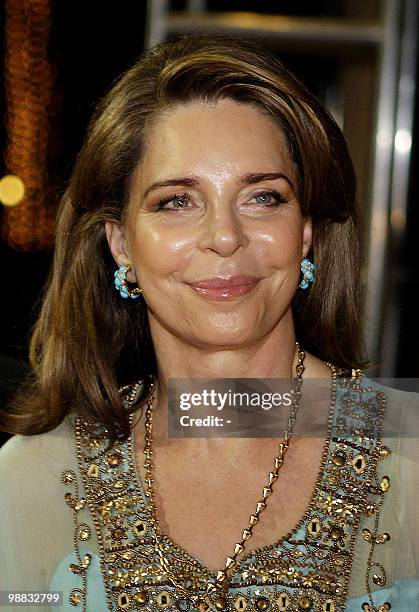 Jordan's Queen Noor, widow of late king Hussein, arrives to take part in the Cultural Bridge Panel during the Dubai International Film Festival in...