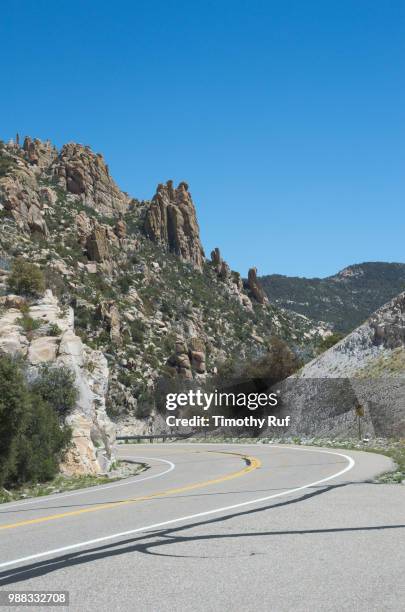 sky highway at mt. lemmon, arizona - mt lemmon fotografías e imágenes de stock