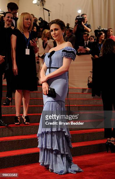 Actress Vera Farmiga attends the Metropolitan Museum of Art's 2010 Costume Institute Ball at The Metropolitan Museum of Art on May 3, 2010 in New...