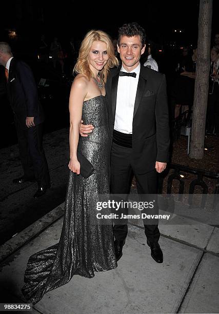 Claire Danes and Hugh Dancy attend the Costume Institute Gala after party at the Mark hotel on May 3, 2010 in New York City.