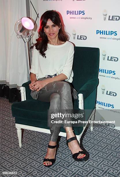 Spanish actress Goya Toledo presents a new collection by Phillips on May 4, 2010 in Madrid, Spain.