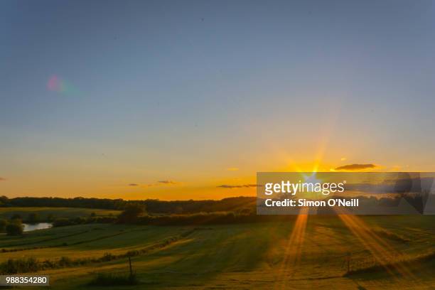 silverstone sunrise - simon o stock pictures, royalty-free photos & images