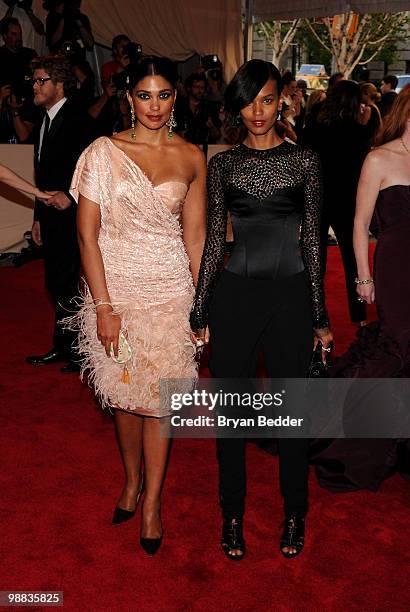 Designer Rachel Roy and model Liya Kebede attend the Metropolitan Museum of Art's 2010 Costume Institute Ball at The Metropolitan Museum of Art on...