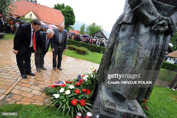 By Lajla Veselica Supporters of former Yugoslav leader Josip Broz Tito from neighbouring Slovenia lay wreath as they pay tribute to the strongman on...