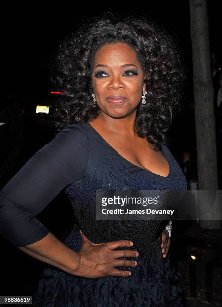 Oprah Winfrey attends the Metropolitan Museum of Art's Costume Institute Gala after party at the Mark Hotel on May 3, 2010 in New York City.