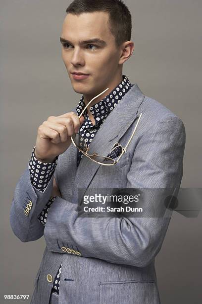 Actor Nicholas Hoult poses for a portrait shoot in London on December 15, 2009.