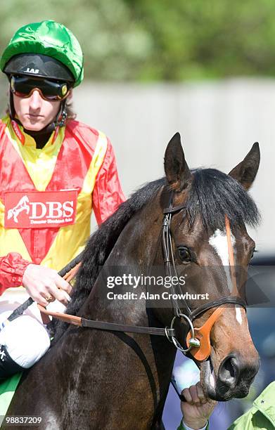 Xtension and Adam Kirby at Newmarket racecourse on May 01, 2010 in Newmarket, England