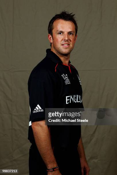 Graham Swann of England T20 ICC World Cup squad on April 26, 2010 in Bridgetown, Barbados.