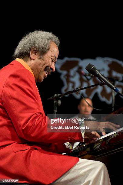 Allen Toussaint performing at the New Orleans Jazz & Heritage Festival on May 1, 2010 in New Orleans, Louisiana.