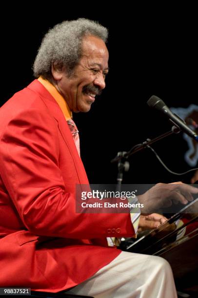 Allen Toussaint performing at the New Orleans Jazz & Heritage Festival on May 1, 2010 in New Orleans, Louisiana.