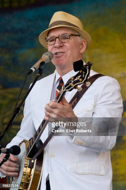 Steve Martin of The Steep Canyon Rangers performing at the New Orleans Jazz & Heritage Festival on April 29, 2010 in New Orleans, Louisiana.