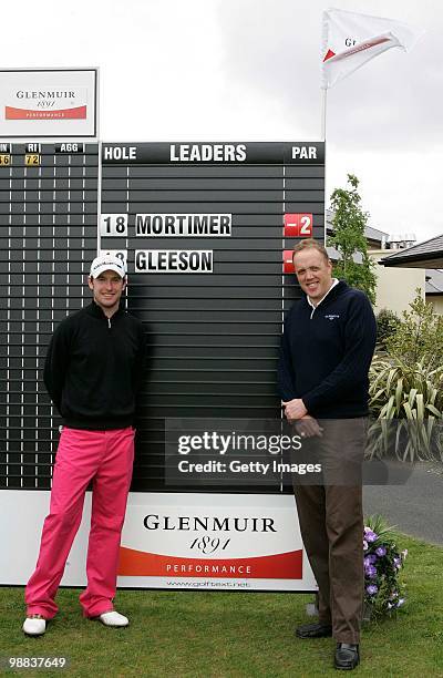 David Mortimer, on right, winner of the PGA Glenmuir Club Professional Irish Region Qualifier with second placed Donal Gleeson, at The Heritage Golf...