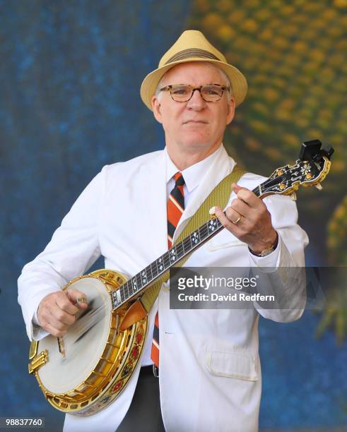 Steve Martin performs on day four of New Orleans Jazz & Heritage Festival on April 29, 2010 in New Orleans, Louisiana.
