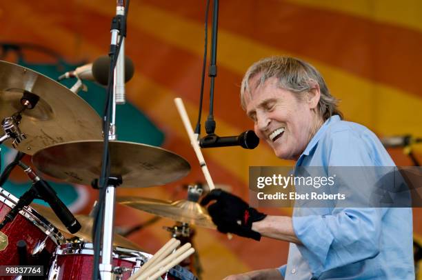 Levon Helm Sun performs at the New Orleans Jazz & Heritage Festival on April 29, 2010 in New Orleans, Louisiana.