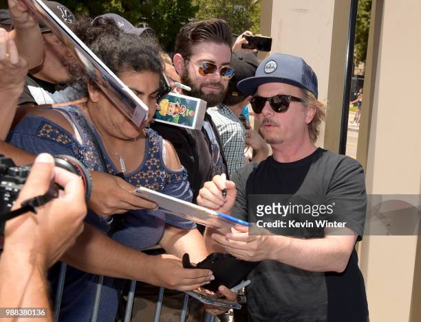 David Spade attends the Columbia Pictures and Sony Pictures Animation's world premiere of 'Hotel Transylvania 3: Summer Vacation' at Regency Village...