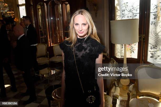 Lauren Santo Domingo attends Miu Miu 2019 Cruise Collection Show at Hotel Regina on June 30, 2018 in Paris, France.