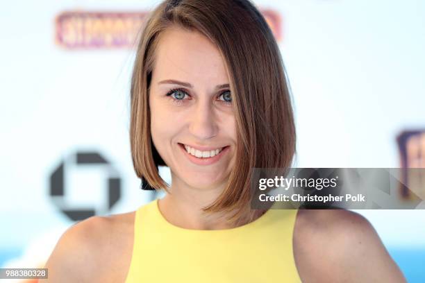 Diana Marks attends the Columbia Pictures and Sony Pictures Animation's world premiere of 'Hotel Transylvania 3: Summer Vacation' at Regency Village...