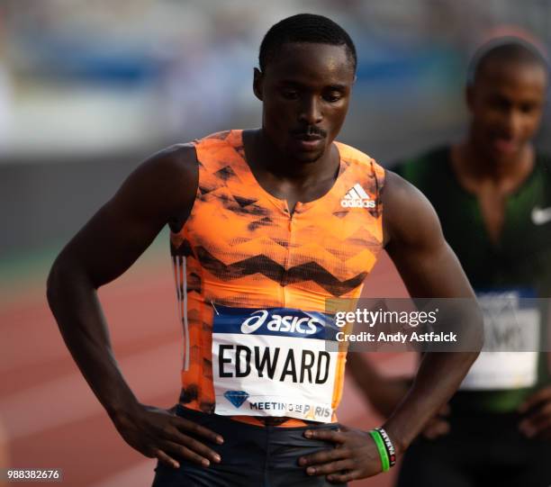 Alonso Edward of Panama uring the Men's 200m at the Meeting de Paris of the IAAF Diamond League 2018 on June 30, 2018 in Paris, France.