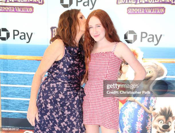 Molly Shannon and Stella Shannon Chesnut attend the Columbia Pictures and Sony Pictures Animation's world premiere of 'Hotel Transylvania 3: Summer...