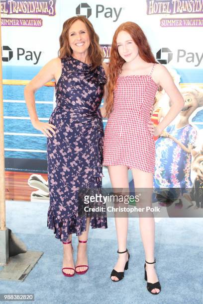 Molly Shannon and Stella Shannon Chesnut attend the Columbia Pictures and Sony Pictures Animation's world premiere of 'Hotel Transylvania 3: Summer...