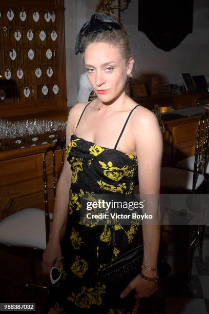 Chloe Sevigny attends Miu Miu 2019 Cruise Collection Party at Hotel Regina on June 30, 2018 in Paris, France.