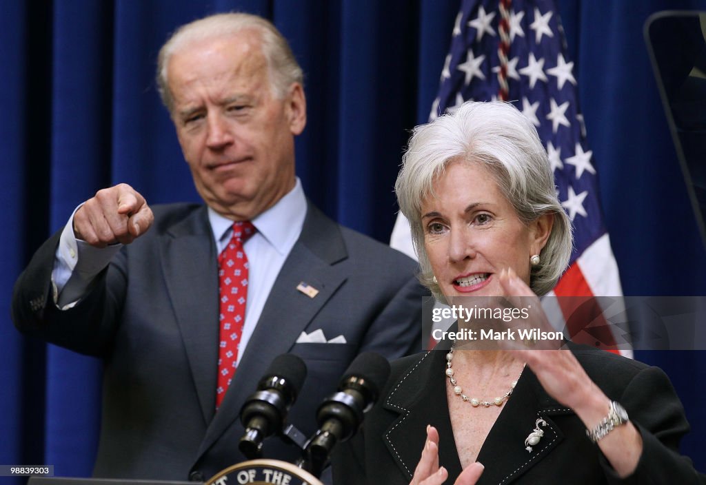 Biden And Sebelius Make Recovery Act Announcement