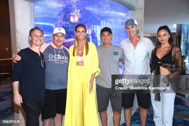 Niche Media and DuJour Media Jason Binn, Owner of the Ocean Resort Casino Bruce Deifik, Model Heidi Klum, Frank Ruocco, Joe Morrissey, and Model...