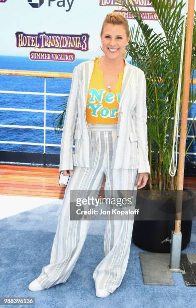 Jodie Sweetin attends Columbia Pictures And Sony Pictures Animation's World Premiere Of "Hotel Transylvania 3: Summer Vacation" at Regency Village...