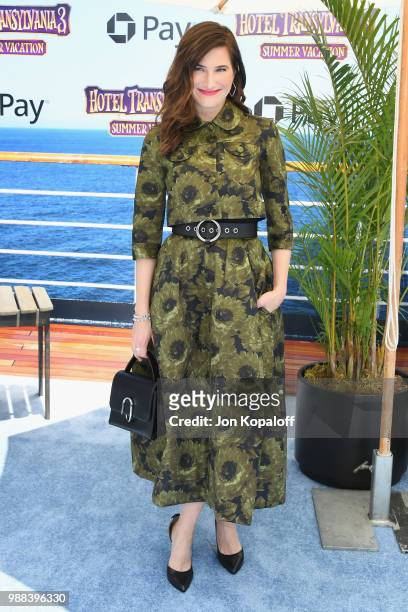 Kathryn Hahn attends Columbia Pictures And Sony Pictures Animation's World Premiere Of "Hotel Transylvania 3: Summer Vacation" at Regency Village...