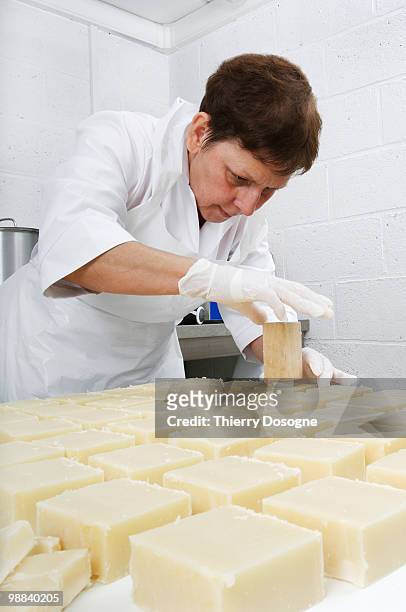 craft soap manufacturing - belgium stamp stock pictures, royalty-free photos & images