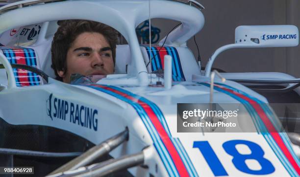 Lance Stroll of Canada and Williams Martini Racing driver before the qualification at Austrian Formula One Grand Prix on Jun 30, 2018 in Red Bull...