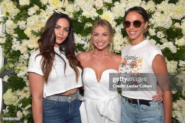 Katie Maloney, Stassi Schroeder and Kristen Doute attend National OOTD Day x Stassi Schroeder at Pump on June 30, 2018 in West Hollywood, California.