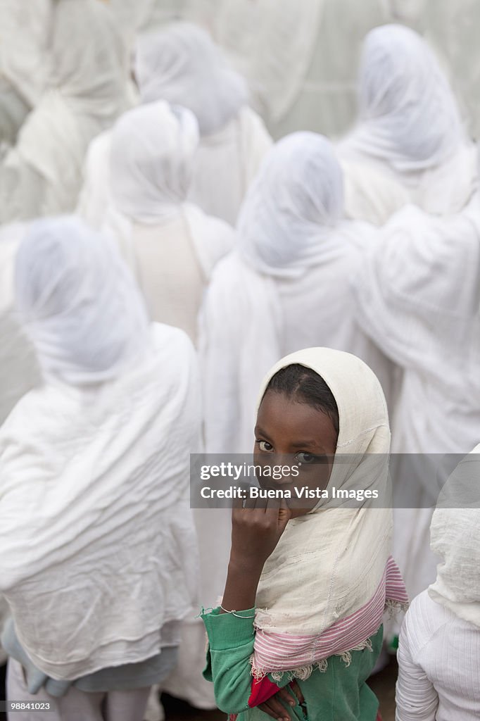 Ethiopian girl during Timkat Ceremony