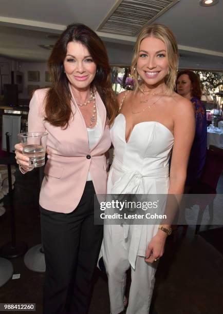 Lisa Vanderpump and Stassi Schroeder attend National OOTD Day x Stassi Schroeder at Pump on June 30, 2018 in West Hollywood, California.