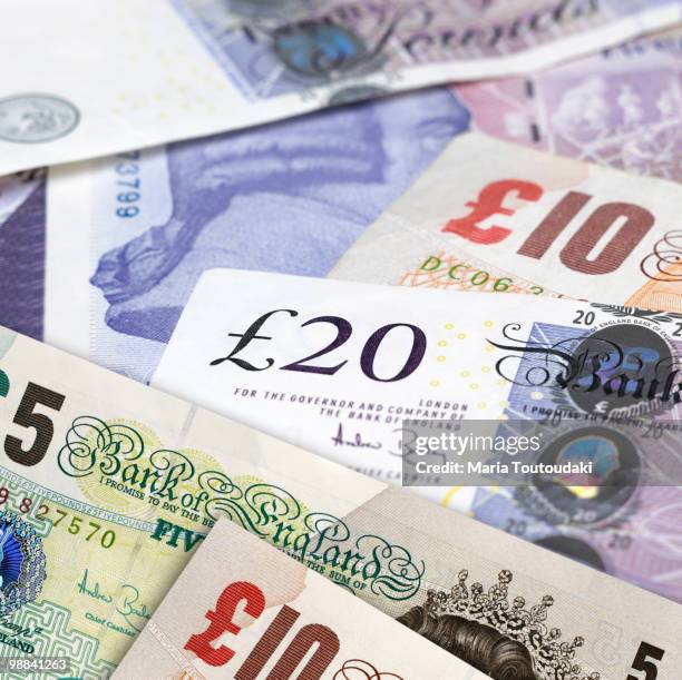 british pounds - ten pound note stock pictures, royalty-free photos & images