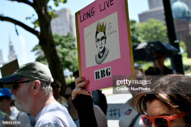 Thousands participate in a rally to protest the Trump's administration immigration policies, in Philadelphia, PA, on June 30, 2018. Similar events...